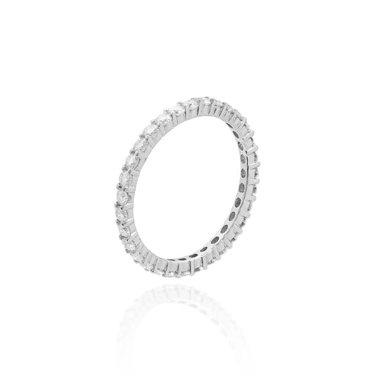 Anel mindinho moissanite 2mm