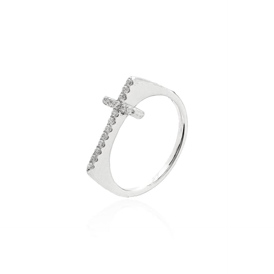 Anel Cruz moissanite