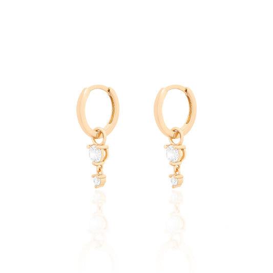 Argola Duo Sparkle Hoops