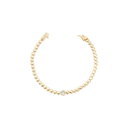 Pulseira corações Lisi