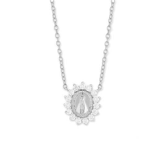 Medalha mini Nossa Senhora Aparecida moissanite