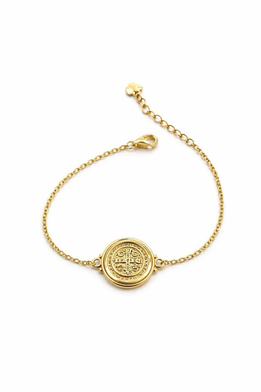 Pulseira medalha São Bento
