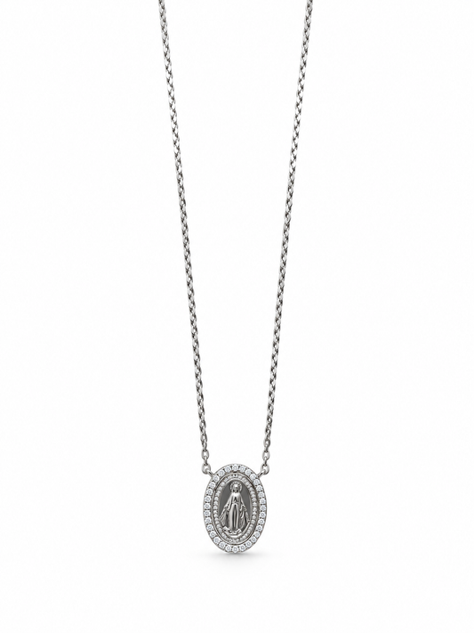 Medalha Milagrosa Moissanite