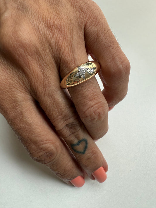 Anéis duas estrelas