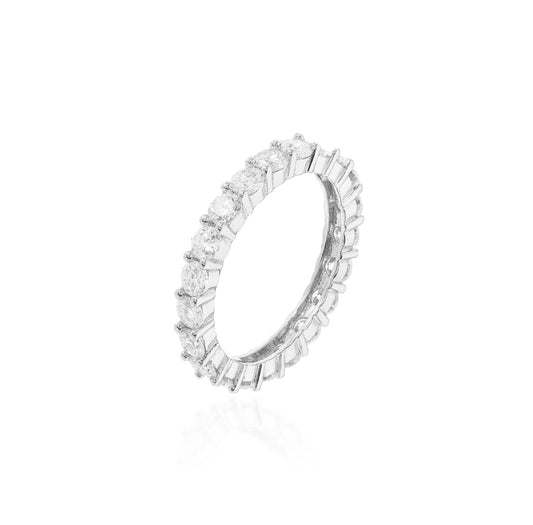 Anel mindinho moissanite 3mm