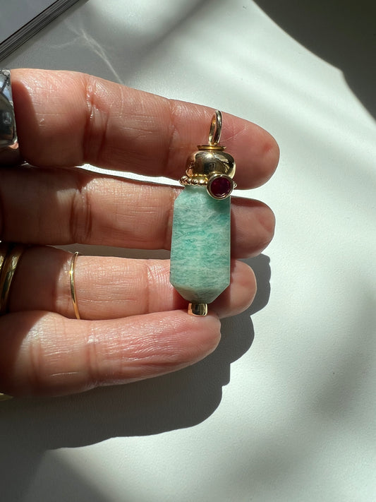 Pingente Goa amazonita