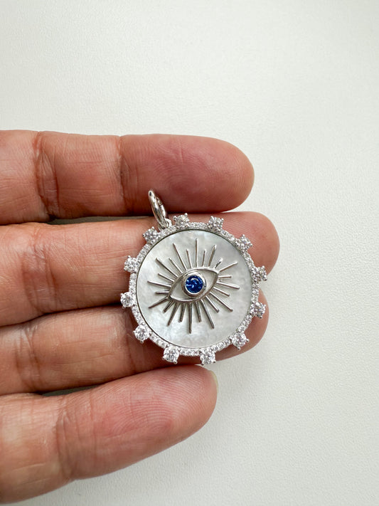 Pingente olho grego madrepérola