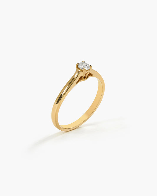 Anel Briller - ouro 18k - brilhante de 0,16ct - Helen Gordilho