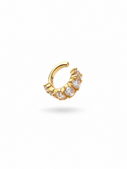 Piercing baguetes moissanite