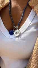 Colar pastilhas Lapis lazuli