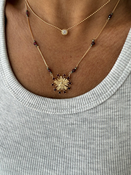 Colar Espírito Santo com granadas