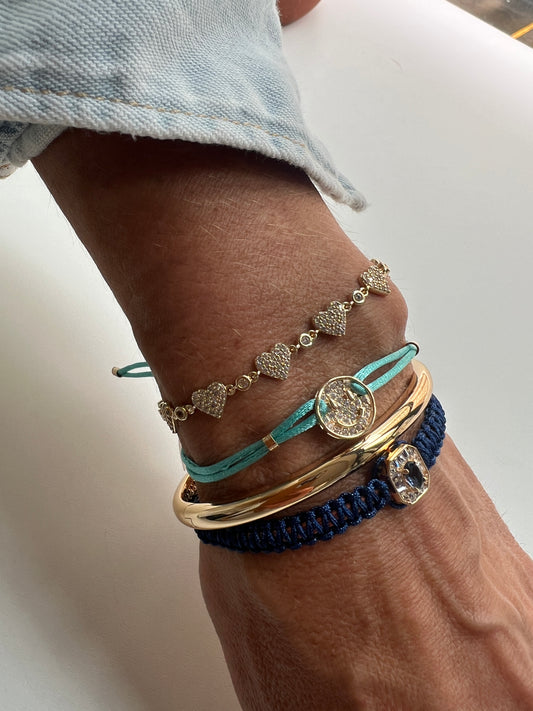 Pulseira fio de seda smile