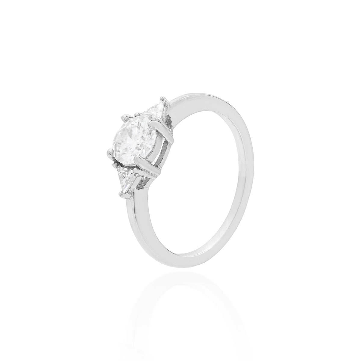 Anel moissanite 6mm