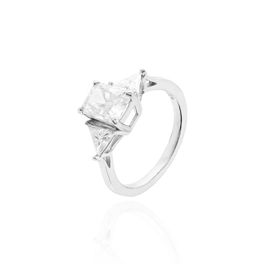 Anel solitário  Jack moissanite