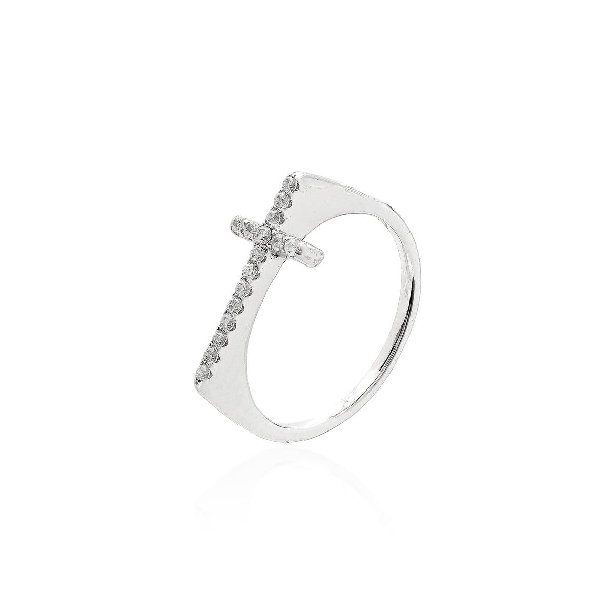Anel Cruz moissanite