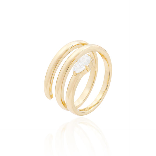 Anel moissanite Alexia