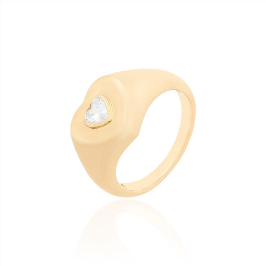 Anel pink heart