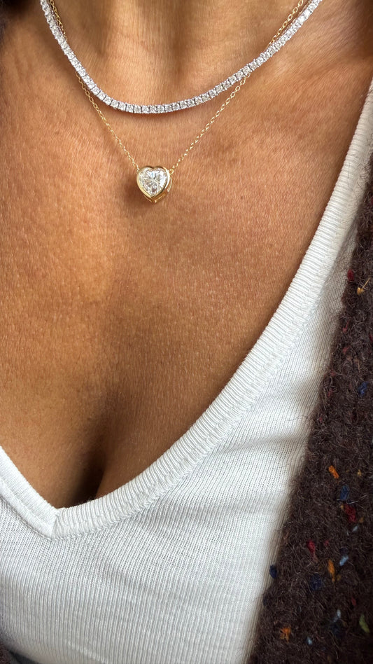Colar Amour Shine moissanite