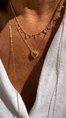 Colar Goldem Moissanites