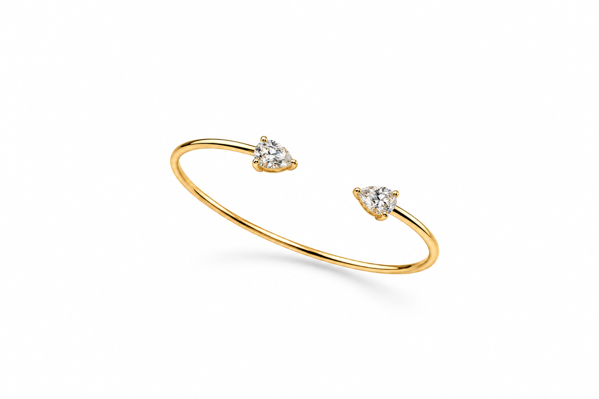 Bracelet gotas moissanite