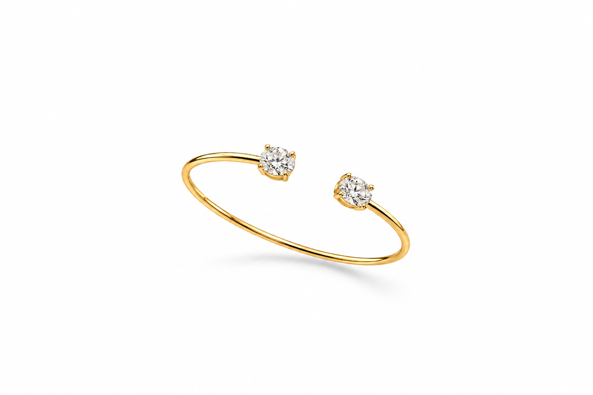 Bracelete dois pontos 6x8mm