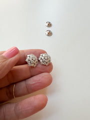 Brinco chuveiro moissanite 2mm