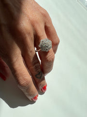 Anel chuveiro moissanite