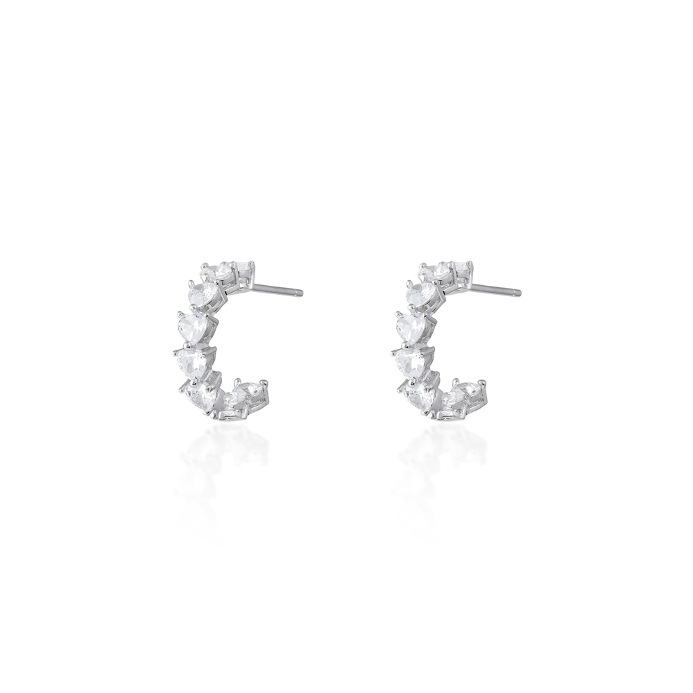 Argola Sophie p moissanite
