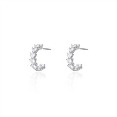 Argola Sophie p moissanite