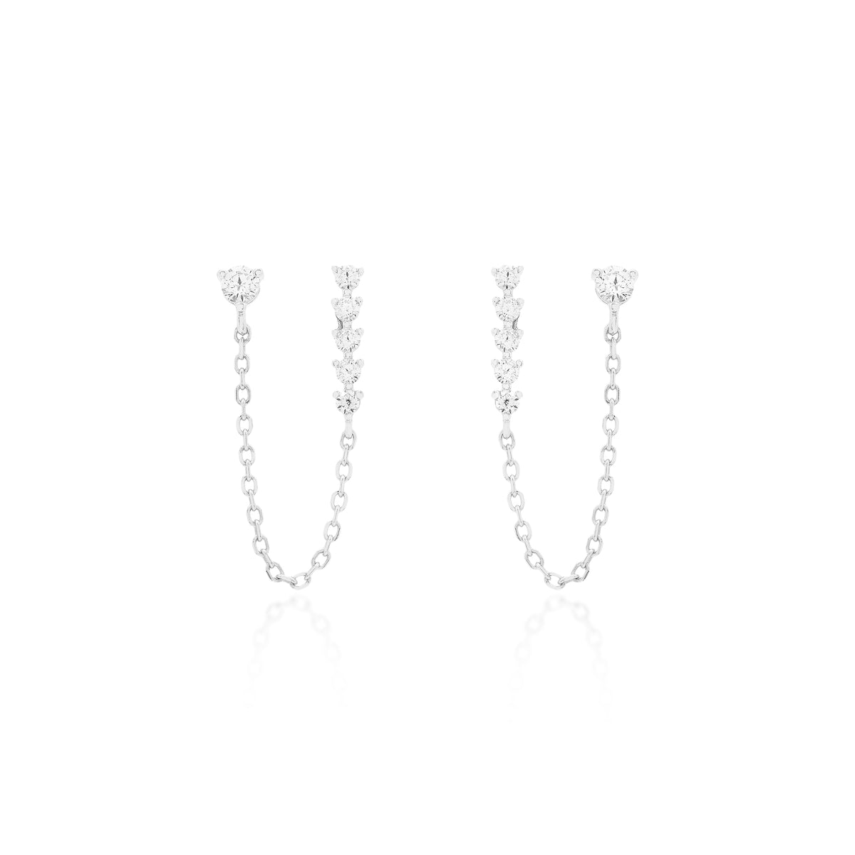 Brinco corrente 2 furos Esther