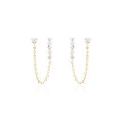 Brinco corrente 2 furos Esther