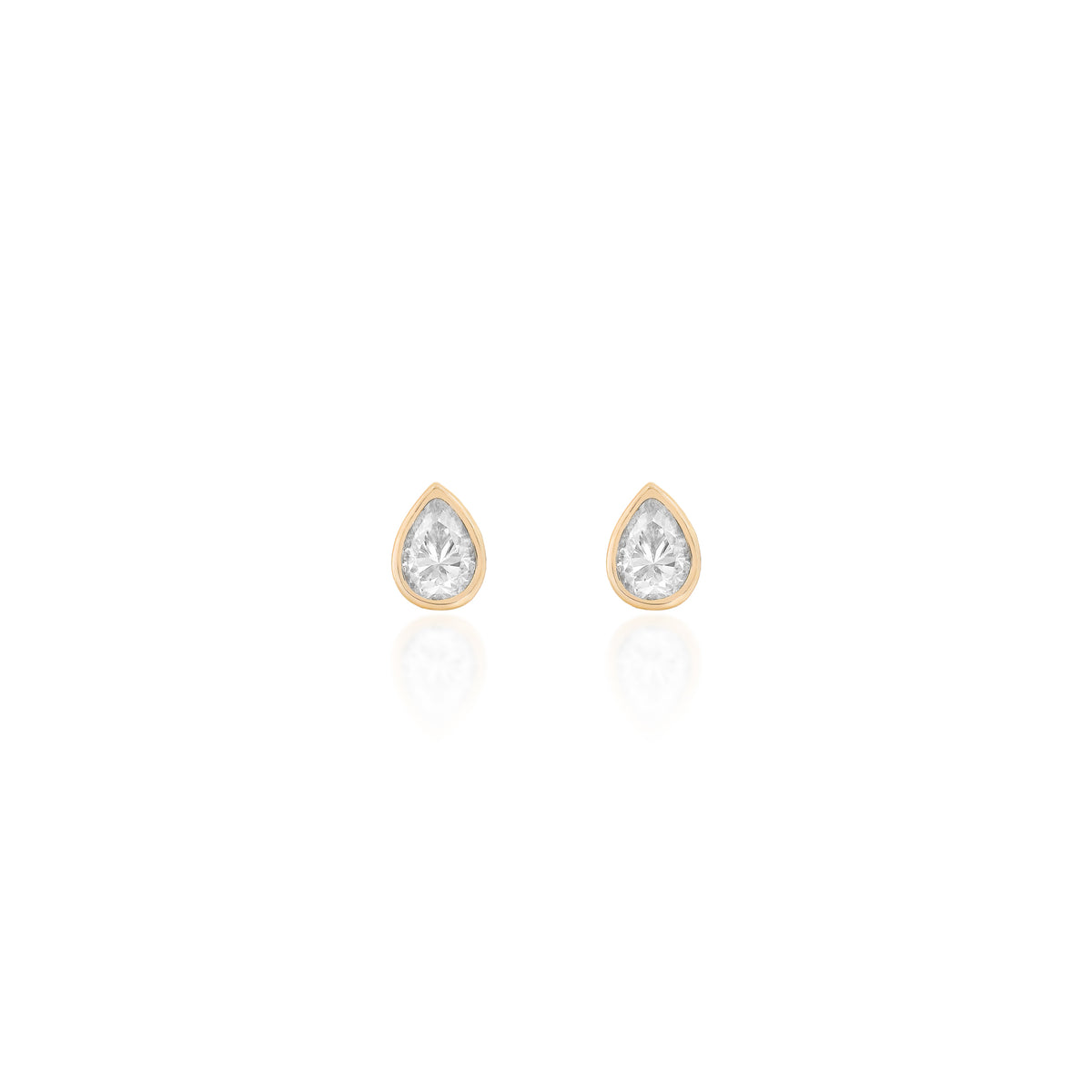 Brinco gota moissanite