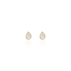 Brinco gota moissanite
