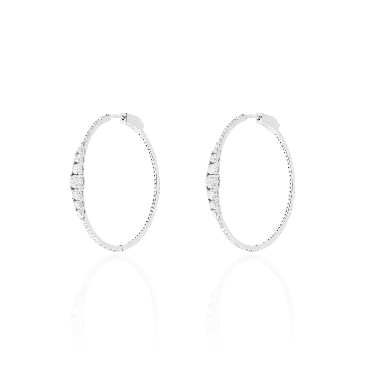 Argola Infinity degradè moissanite