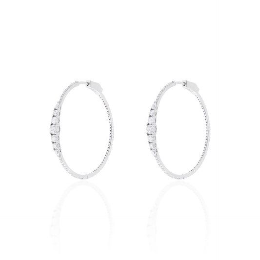 Argola Infinity degradè moissanite