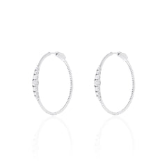 Argola Infinity degradè moissanite
