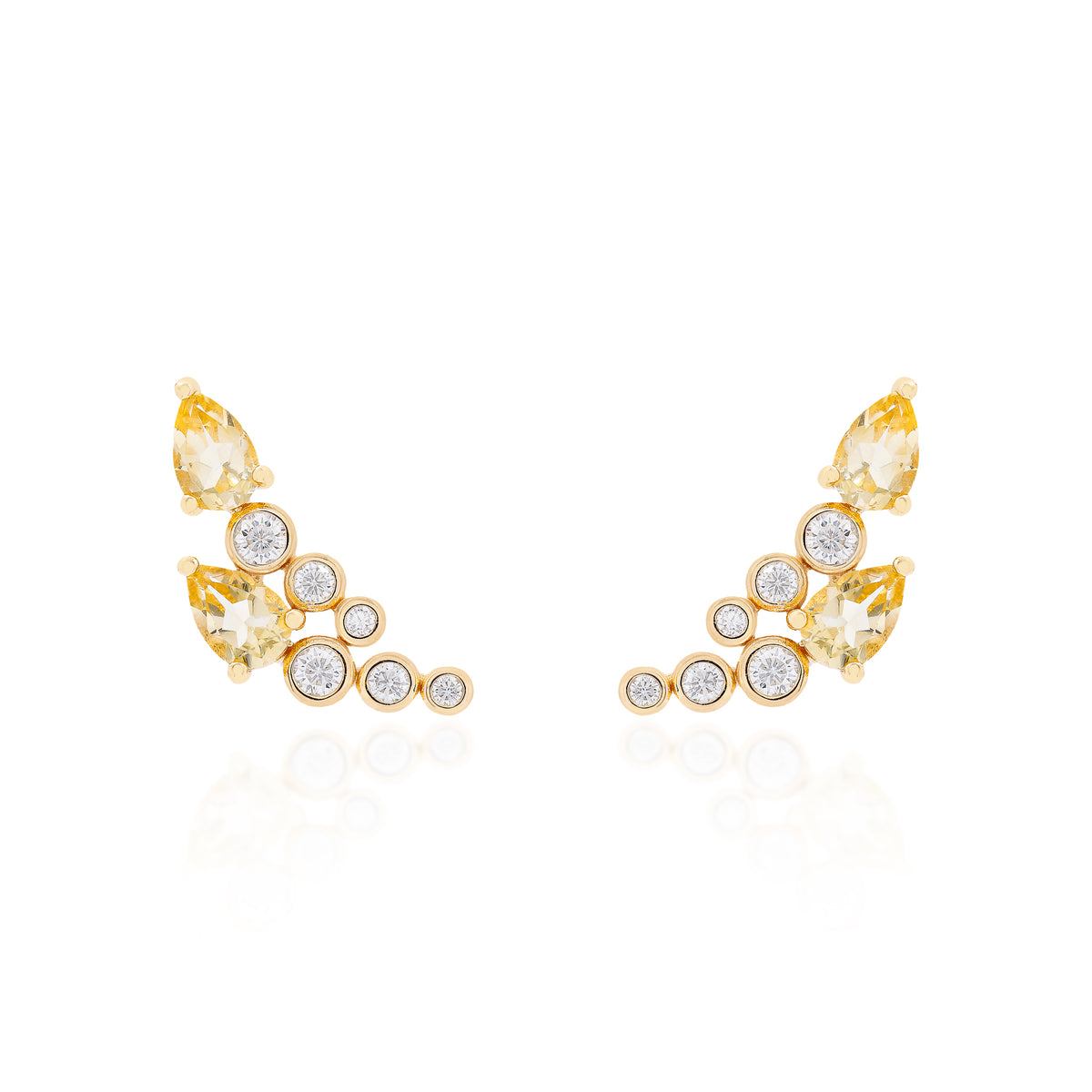 Brinco Earcuff Citrino