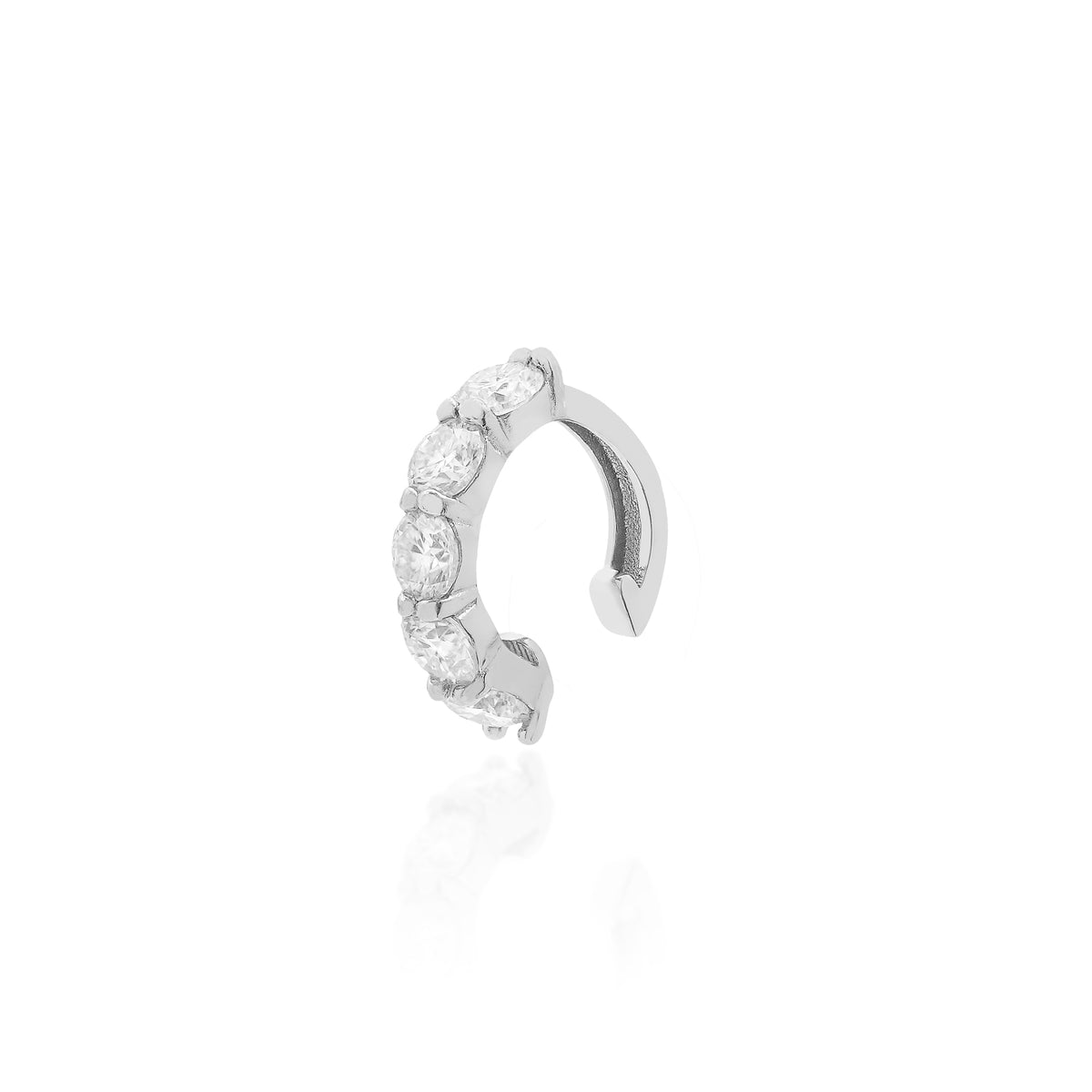 Piercing pedras moissanites