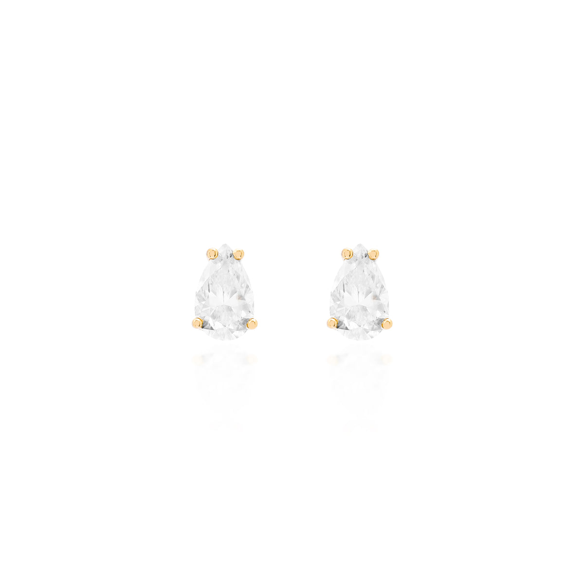 Brinco gota moissanite