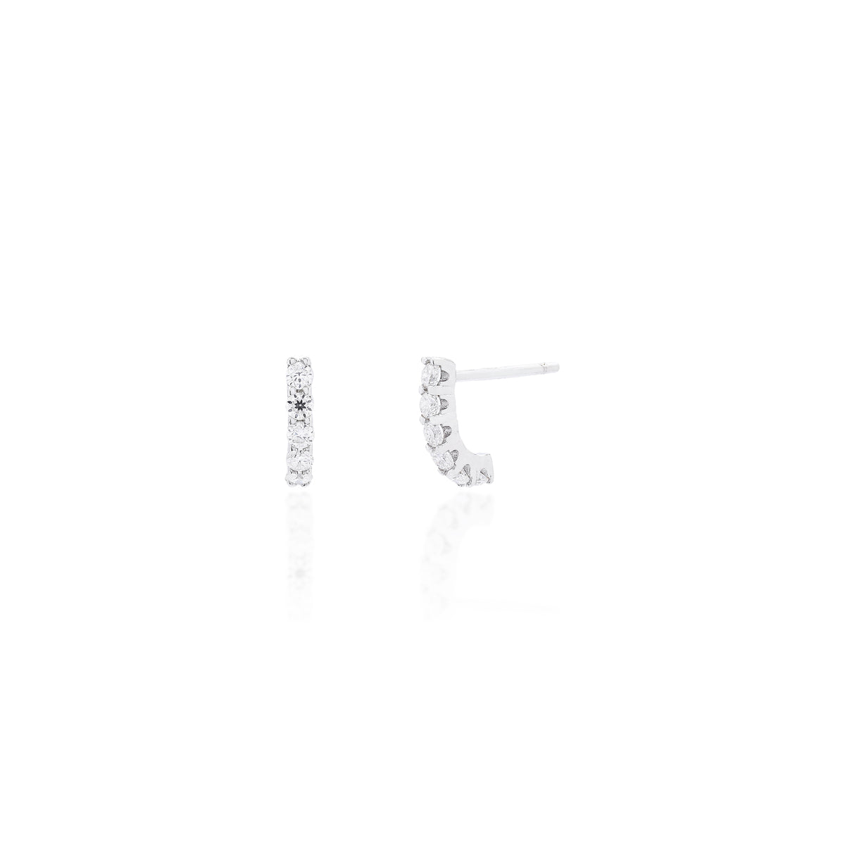 Brinco moissanite Virgula
