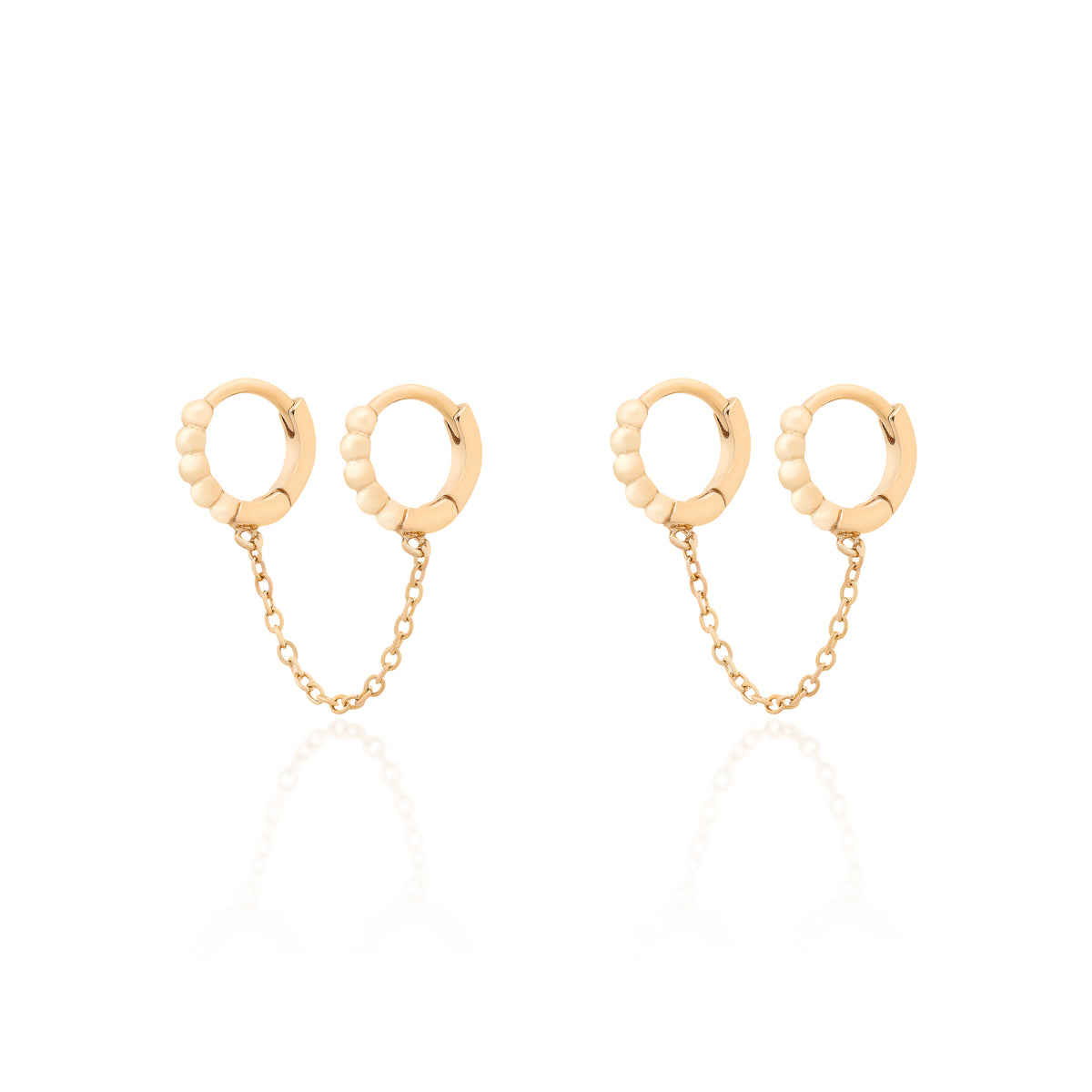 Argola Beaded Hoop Chain