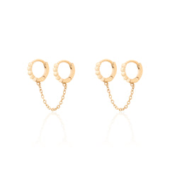 Argola Beaded Hoop Chain