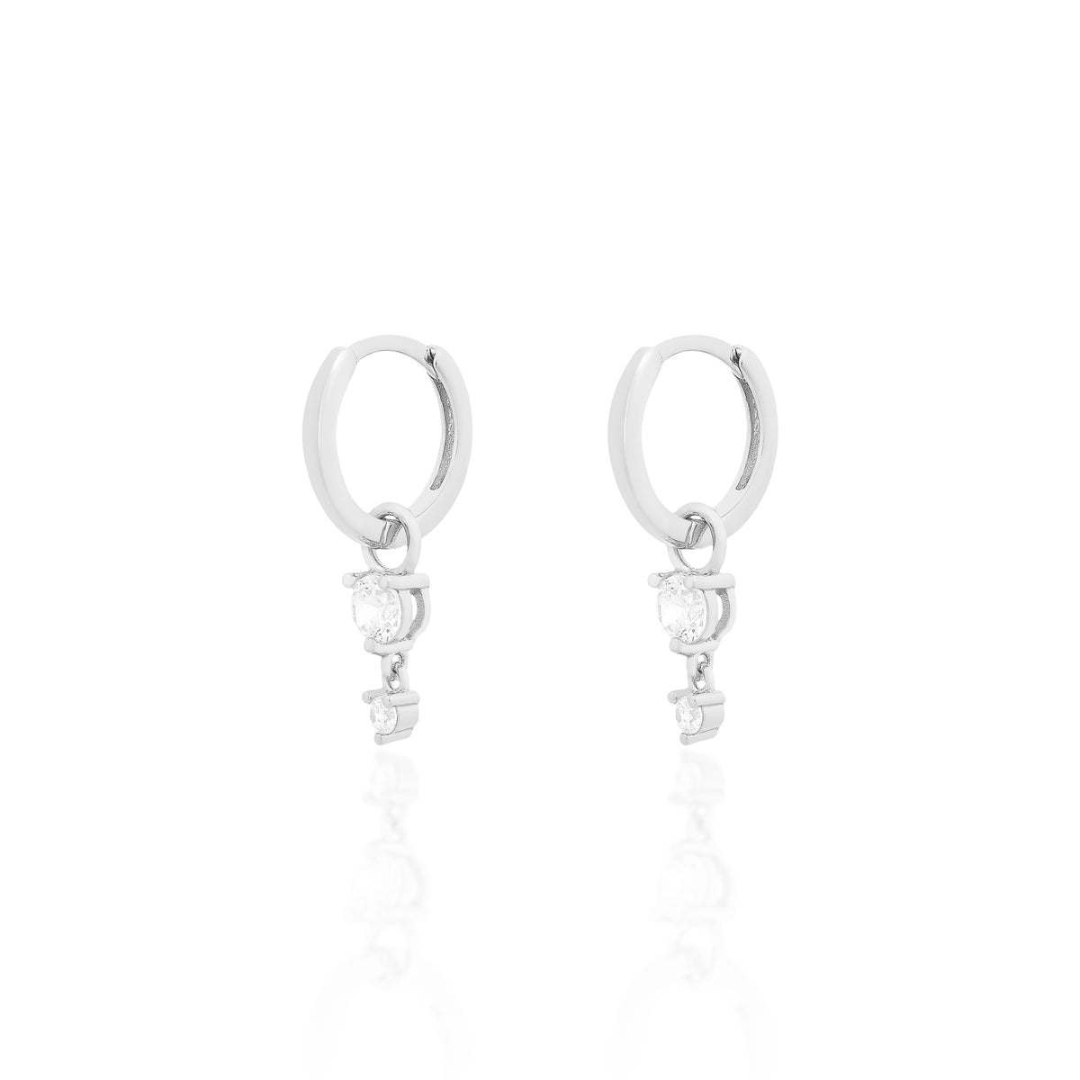 Argola Duo Sparkle Hoops