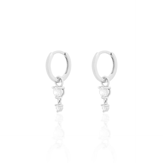 Argola Duo Sparkle Hoops