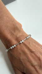 Bracelete fio faca moissanite Camila