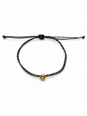 Pulseira fio de seda com pedra berilo