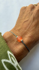 Pulseira fio de seda pitangas