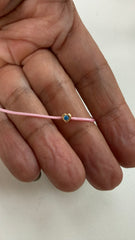 Pulseira colorida fio de seda elementos
