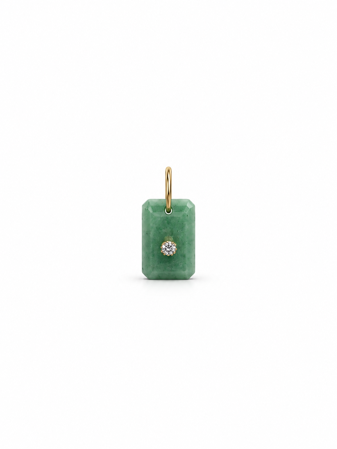 Pingente  pedra Jade verde