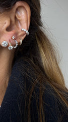 Piercing sparkle Moissanites